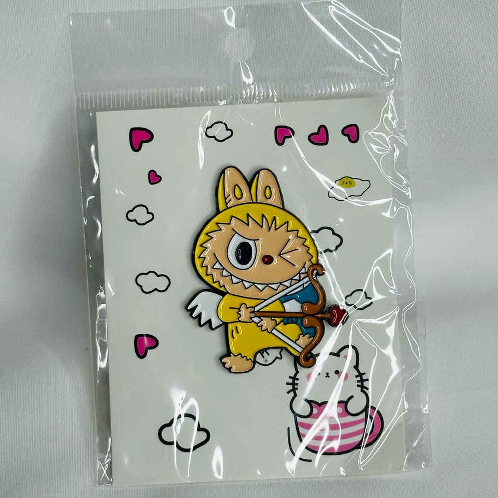 Labubu The Monsters Pin in Yellow - Picture 4 of 6